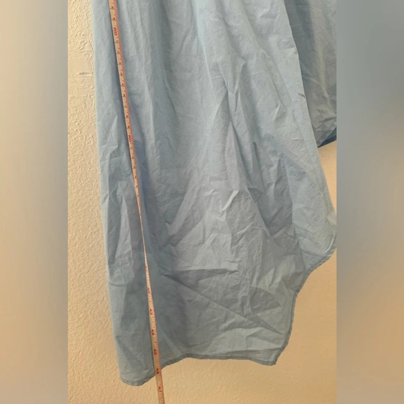 Anthropologie Maeve Asymmetrical Sleeveless Shirt Dress Preppy Boho NWT 2 - Picture 4 of 12